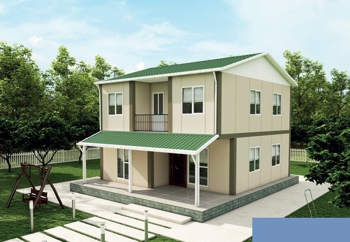 3+1 Çift Katlı Prefabrik Ev 131 m2