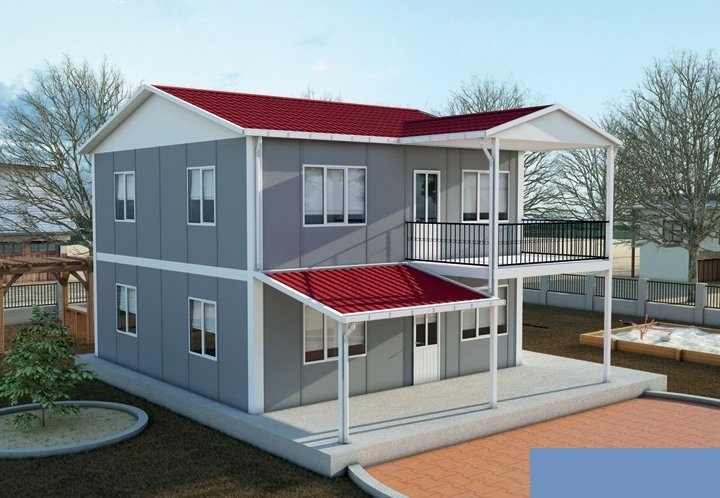 4+1 Çift Katlı Prefabrik Ev 149 m2