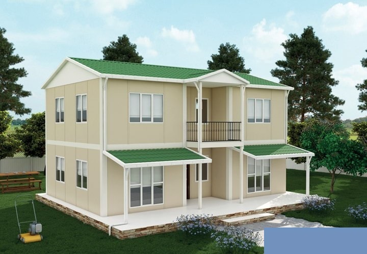 4+1 Çift Katlı Prefabrik Ev 158 m2