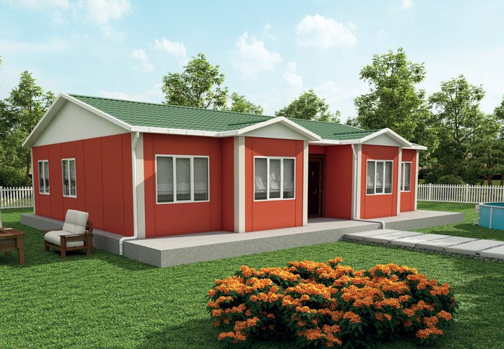 3+1 Tek Katlı Prefabrik Ev 112 m2