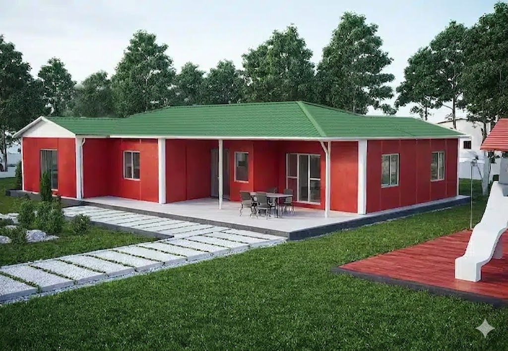 4+1 Tek Katlı Prefabrik Ev 166 m2