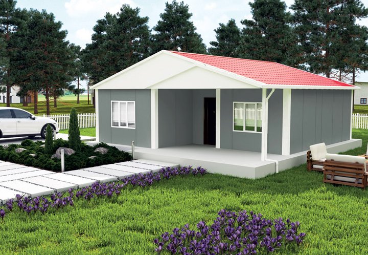 2+1 Tek Katlı Prefabrik Ev 84 m2