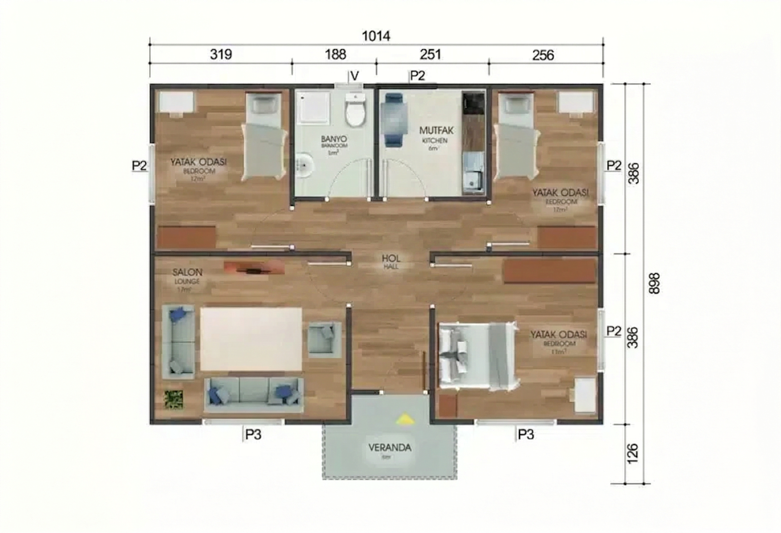 Tek Katlı Prefabrik Ev